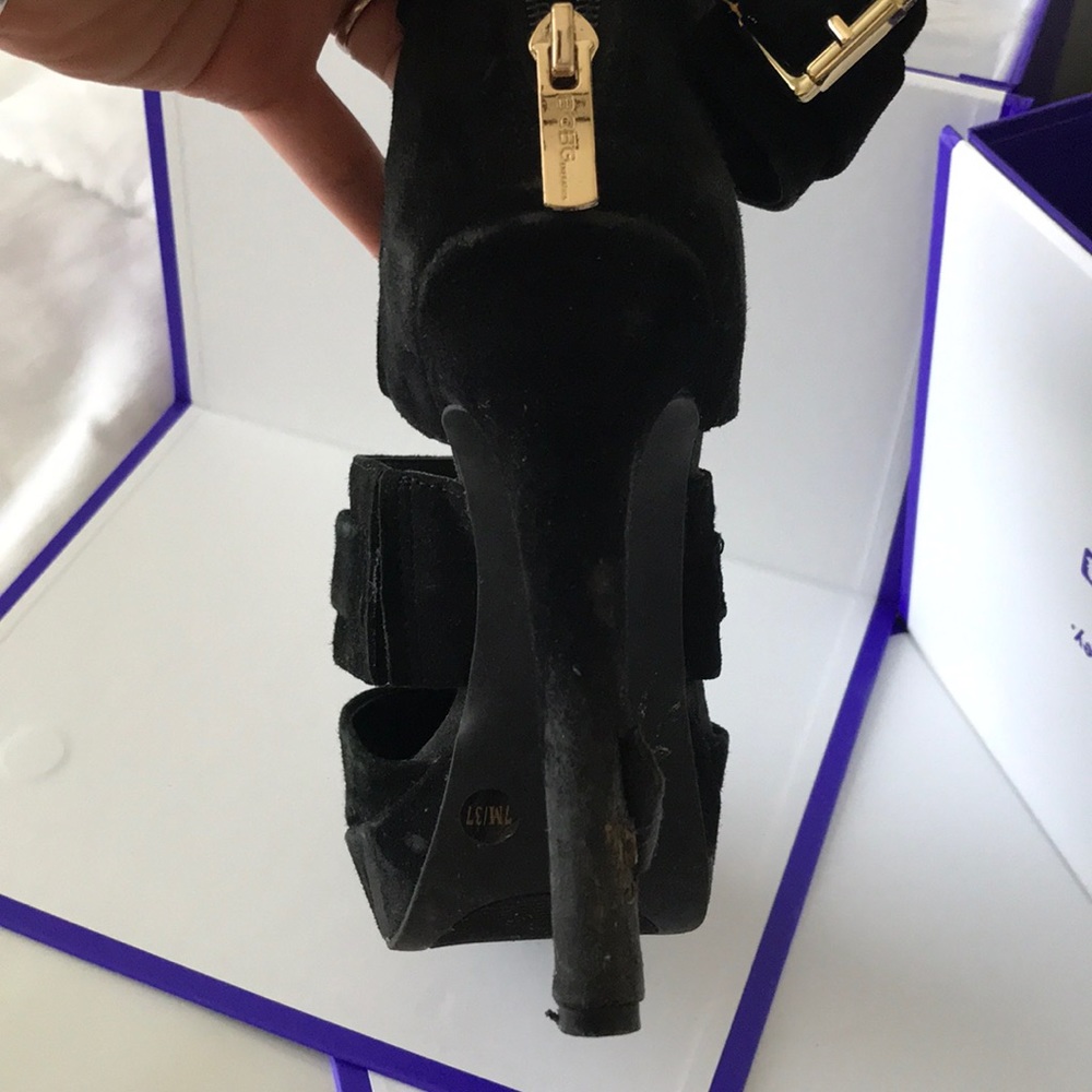 Bcbgeneration Black Suede Boot Heels - image 5